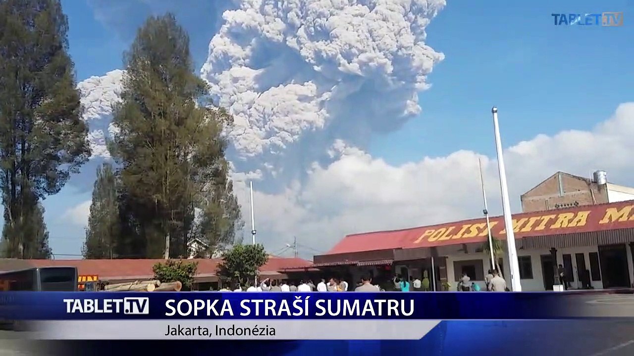 Poplach v Indonézii: Na Sumatre vybuchla sopka Sinabung