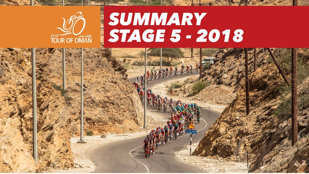 Last kilometer - Stage 5 - Tour of Oman 2018