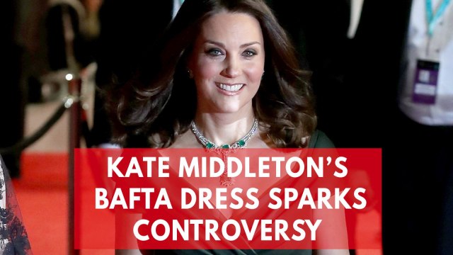 Kate Middleton wears green to Baftas amid all-black dress code