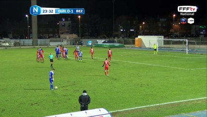 Coup franc bien tiré, dommage!