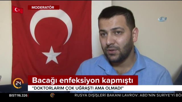 O gazinin bacağı kesilecek