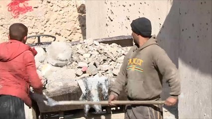 مبادرة تطوعية بالموصل لإزالة الأنقاض