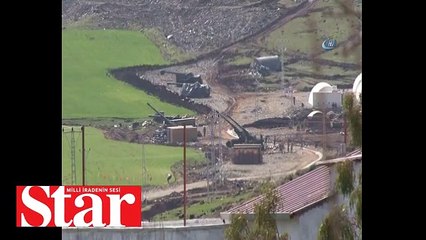 Sınırında ezan sesleriyle Raco bölgesine top atışları başladı