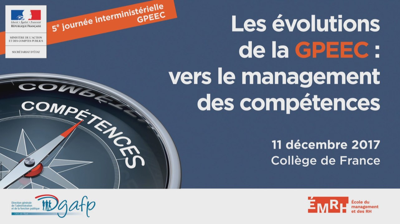 Journée GPEEC du 11/12/2017 : Ouverture de la journée par Thierry Le Goff, DGAFP