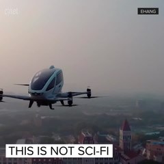 Successful test flights of drone taxi