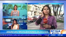 Anuncian movilizaciones en Bolivia para defender los resultados del referendo del 2016 en el que ganó el ‘no’ a un nuevo periodo presidencial de Evo Morales