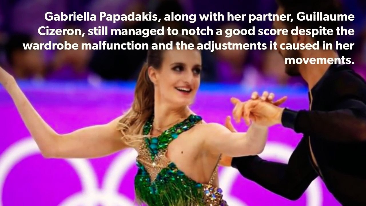 Major Olympic wardrobe malfunction strikes during French ice dancers