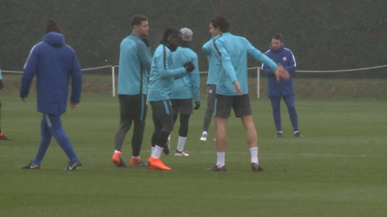 Chelsea's Moses and Alonso in high-five fail