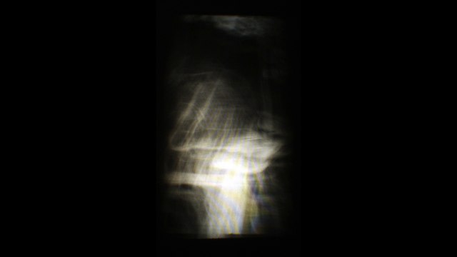 Une Méduse à l'avant plan et un balcon de théâtre à l'arrière plan