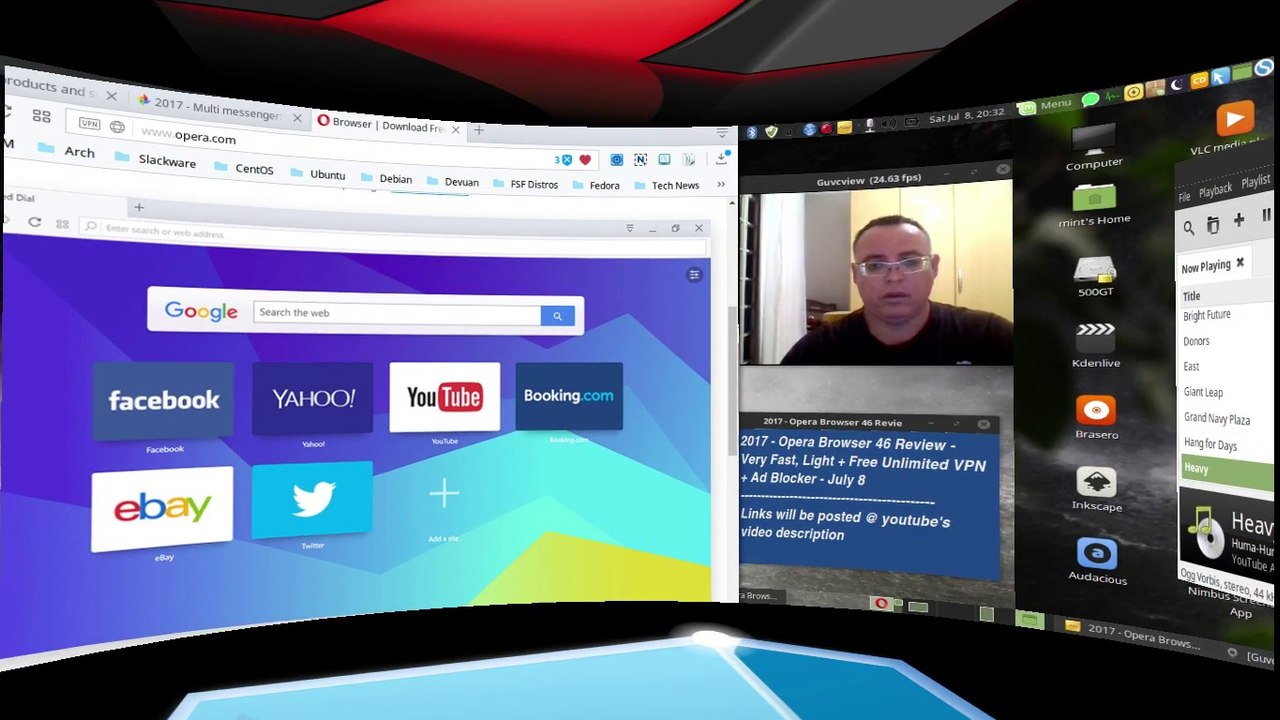 2017 - Opera Browser 46 Review - Very Fast, Light + Free Unlimited VPN + Ad Blocker - July 8