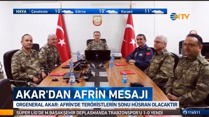 Hulusi Akar'ın ziyareti sırasında dikkan çeken yazı