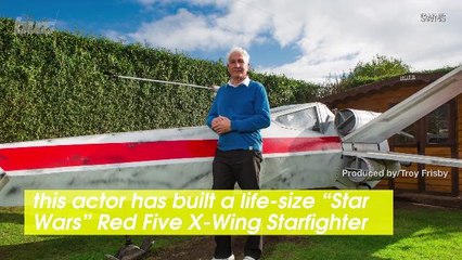 Actor Uses the Force to Build Life-Size 'Star Wars' X-Wing Replica