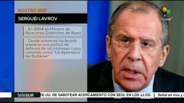 Canciller ruso defiende intereses de su país con diplomacia Bulldozer