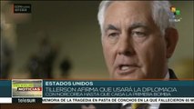 Tillerson: Usaremos diplomacia con Norcorea hasta que caiga 1ra bomba