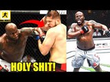 MMA Community Reacts to the Amazing Knockout in Derrick Lewis vs Marcin Tybura,Joe Rogan on Khabib