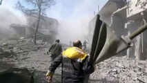 Al menos 44 civiles mueren en bombardeos sirios en Guta Oriental