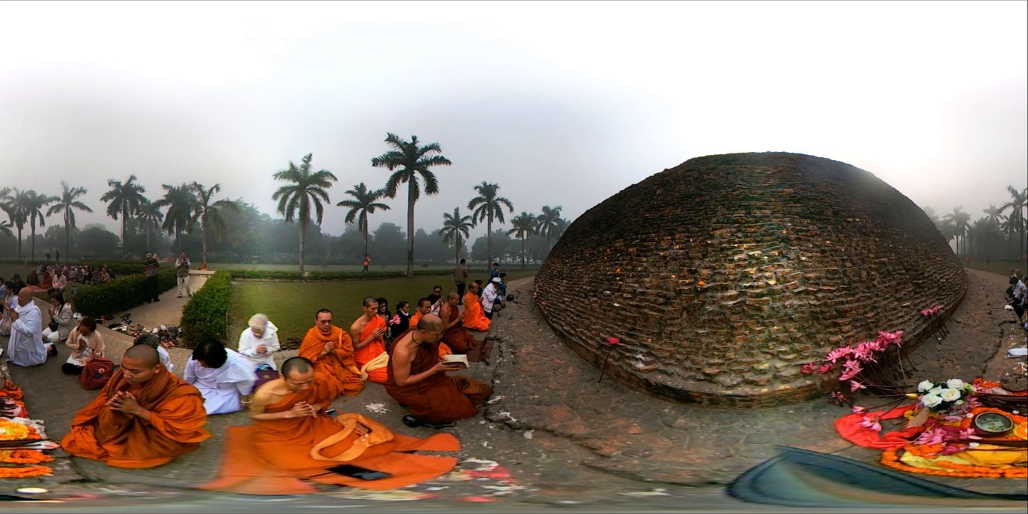 360 องศา สักการะ มกุฏพันธนเจดีย์Makutbhand Jetiya Buddhist Temple Kushinagar India