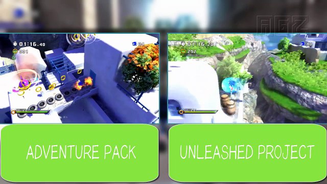 Sonic Generations - Unleashed Project vs. Adventure Pack
