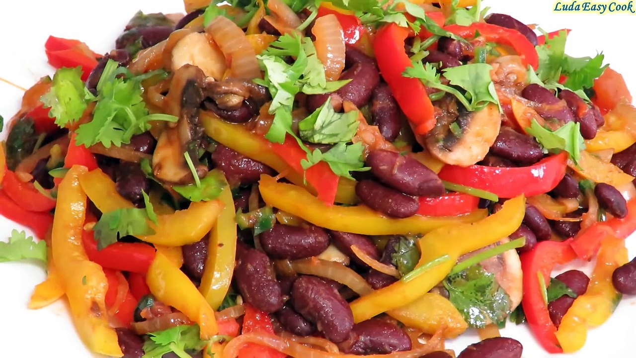 СЫТНЫЙ УЖИН В ПОСТ НА СКОРУЮ РУКУ ПОСТНЫЕ БЛЮДА ИЗ ФАСОЛИ | RED BEAN AND RED BELL PEPPER RECIPES