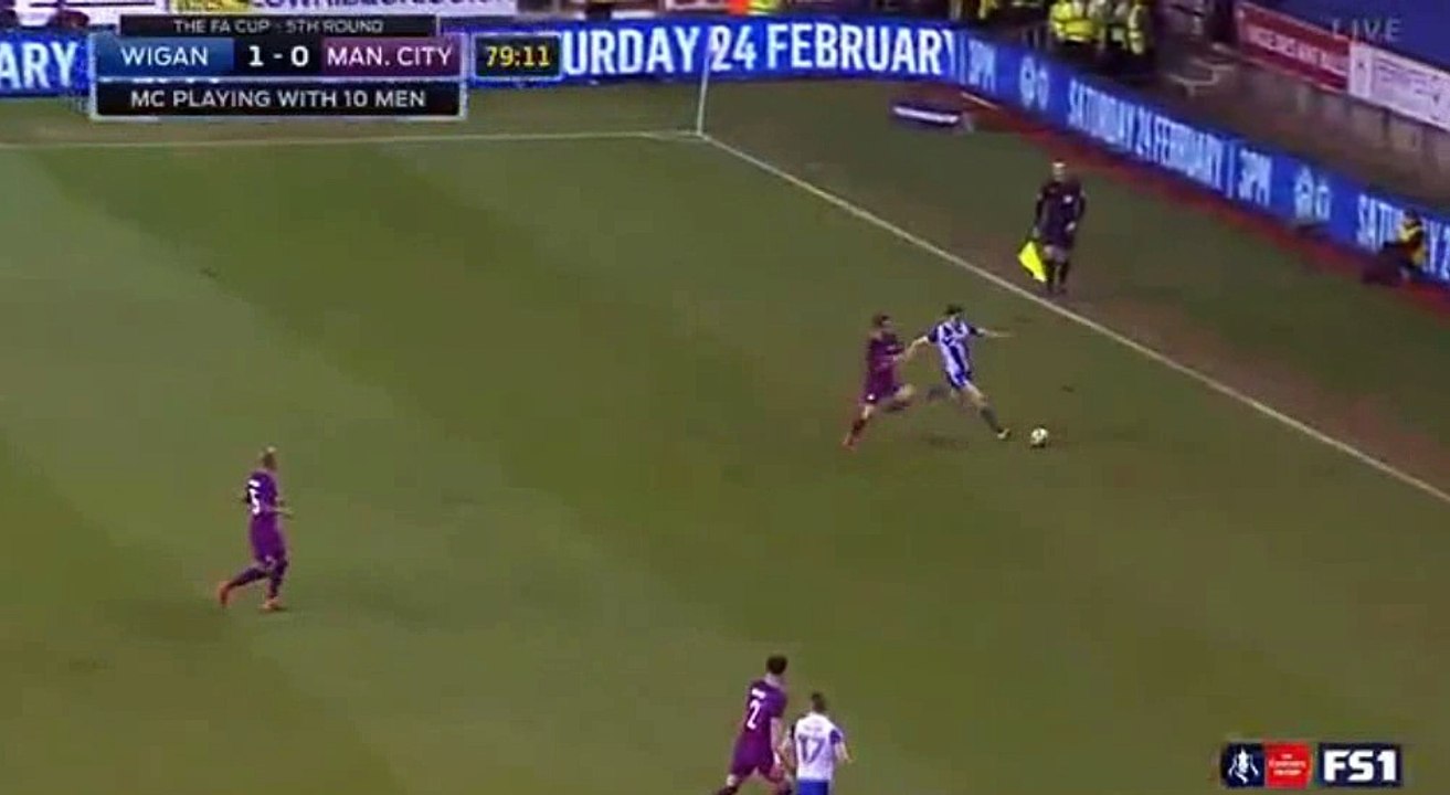 Will Grigg Goal HD -  Wigan	1-0	Manchester City 19.02.2018