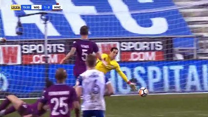 Will Grigg Goal - Wigan 1-0 Manchester City - 19.02.2018