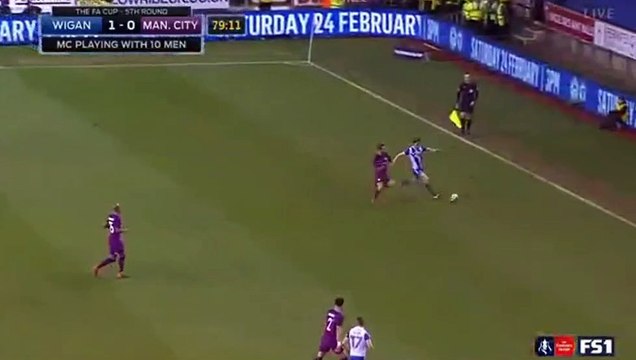 Will Grigg Goal HD - Wigan 1-0 Manchester City 19.02.2018