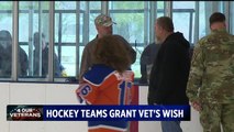 Youth Hockey Teams Raise Money to Send Veteran, Daughter with Special Needs to Disney World