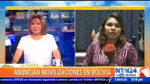 Anuncian movilizaciones en Bolivia para defender los resultados del referendo del 2016 en el que ganó el ‘no’ a un nuevo periodo presidencial de Evo Morales