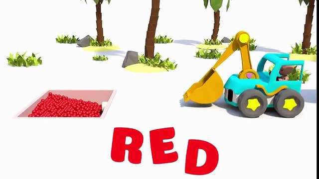 Tren Troy çocuklara yönelik Autos für Kinder und Bagger Farben mit Kugeln für Kinder