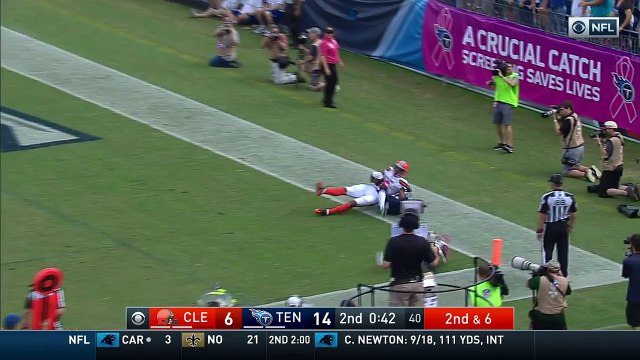 2016 - Terrelle Pryor jumps over two defenders for 7-yard TD catch