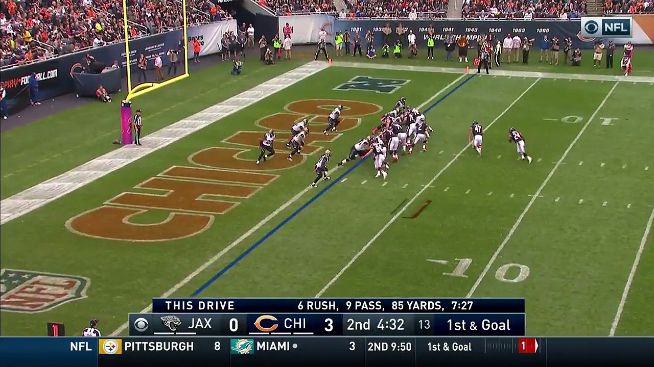 2016 - Jordan Howard gets first career rushing touchdown