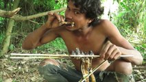 Primitive Technology - Eel Trap by Bamboo - Cooking Eel and eating delicious