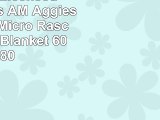 Officially Licensed NCAA Texas AM Aggies Overtime Micro Raschel Throw Blanket 60 x 80
