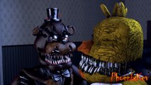 Five Nights at Freddy's 4 Animation- Nightmare Freddy & Chica Staring Contest! (SFM FNAF)