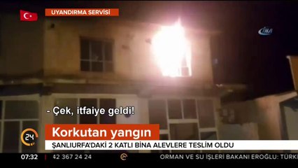 2 katlı bina alevlere teslim oldu