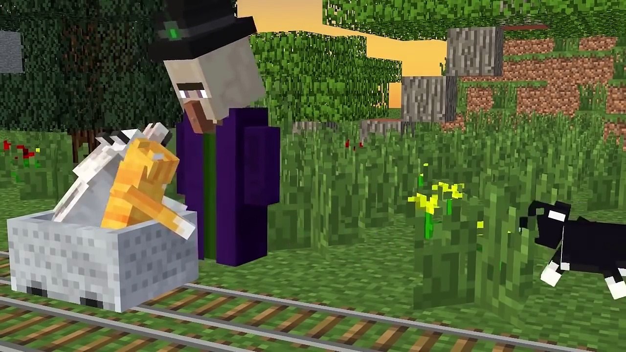 Zombie vs Ocelot Life - Minecraft Animation