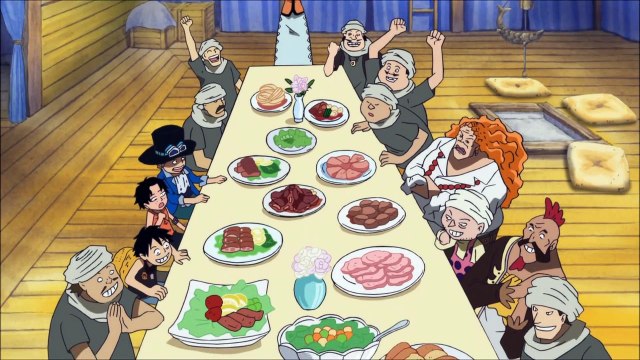 Garp Beats up Ace, Sabo & Luffy English Dubbed