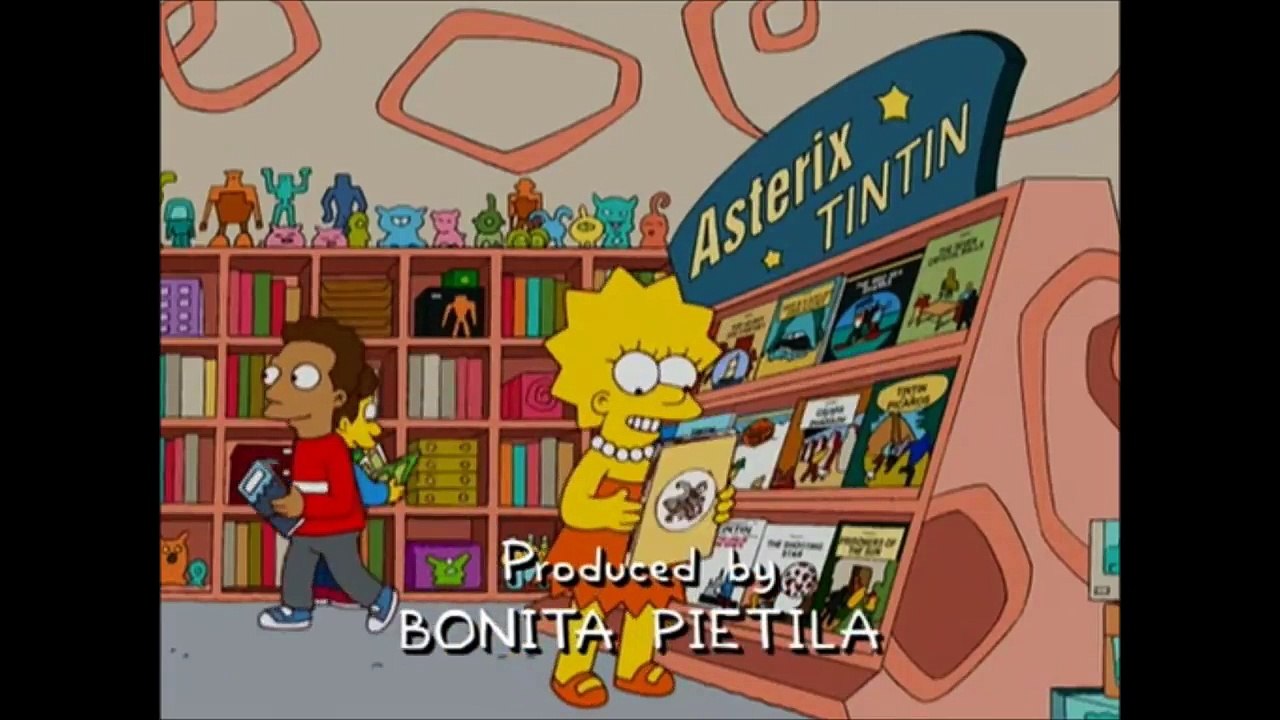The Adventures of Tintin References in The Simpsons