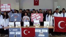 Öğrenciler Afrin’de görev yapan Mehmetçiklere mektup yazıp leblebi gönderdi
