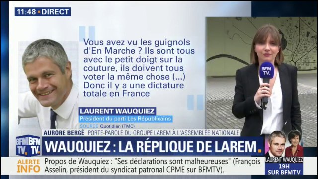 Aurore Bergé (LREM) : La brutalité de Laurent Wauquiez est connue de tous ceux qui font de la politique au sein de LR