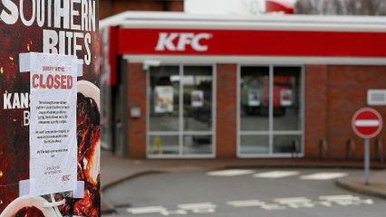 Kentucky Fried Chicken gehen die Hühnchen aus