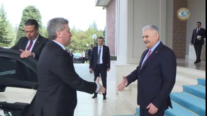 Başbakan Yıldırım, Makedonya Cumhurbaşkanı Ivanov'u Kabul Etti