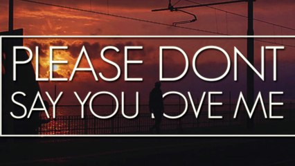 Please dont say you love me - Cover