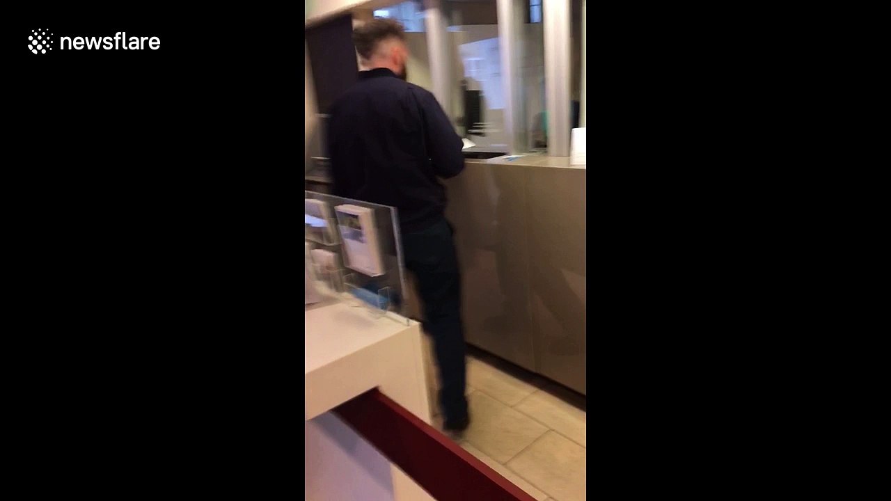 A man walks into a bank ... and tries to cash enormous fake cheque