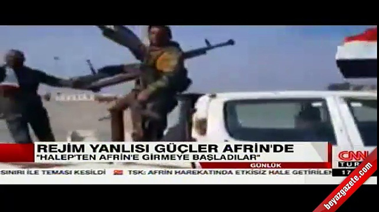 Milisler Afrin'e girmeye başladı