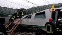 At least three dead after train derails near Milan