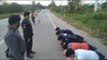 Thai traffic offenders punished with push-ups