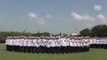 Thai military honours the late King Bhumibol with a unique numerical formation