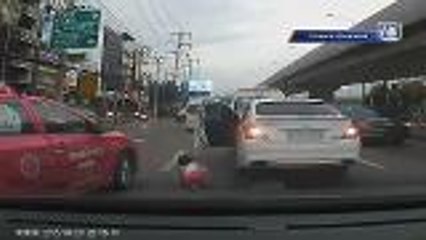 Close shave for toddler