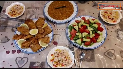 6وجبات للغداء من الاثنين إلى السبت_تطبيق جدول الاكل الاسبوعي